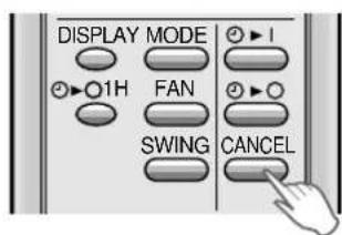 SHARP AEA09BE - PER CANCELLARE IL MODO TIMER - 1