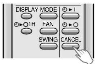SHARP AEA07BE - PER CANCELLARE IL MODO TIMER - 1