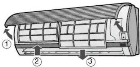 SHARP AEA07CR - NETTOYAGE DES FILTRES - 1