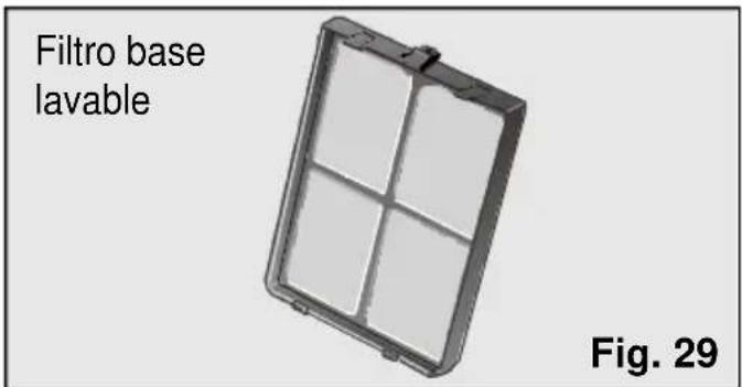 Filtro base lavable Fig. 29