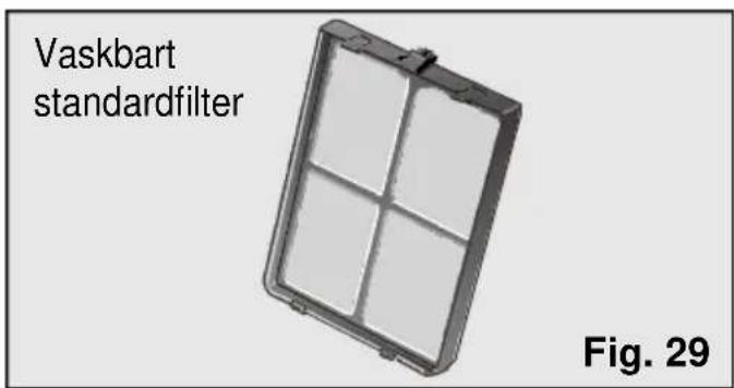 Vaskbart standardfilter Fig. 29