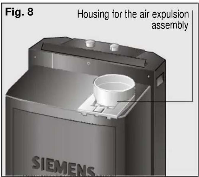 Fig. 8 Housing for the air expulsion assembly SIEMENS