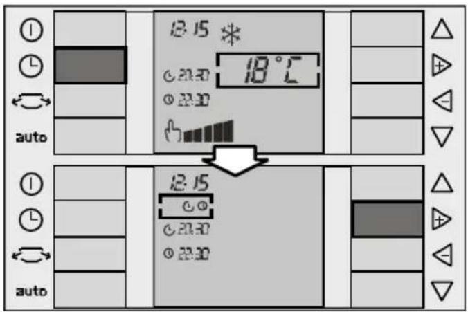 SIEMENS PA 20001 M - Programmierung der Ausschaltzeit für das Gerät ("Stop") - 1