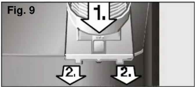 SIEMENS PA 20001 M - Preparing the appliance before use Installing the air expulsion tube - 3