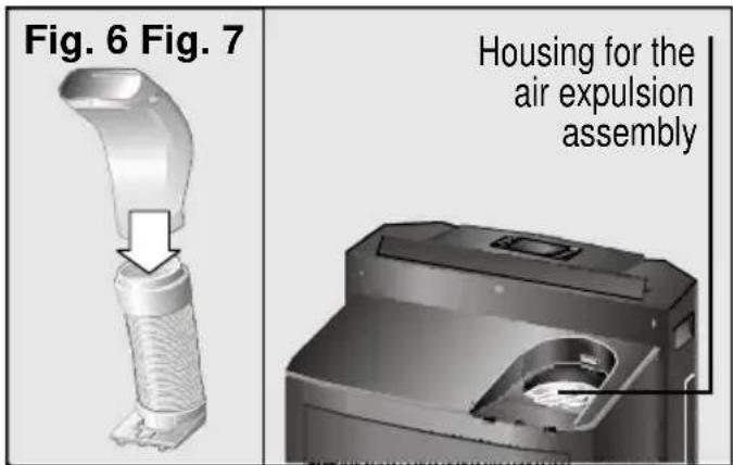 SIEMENS PA 20001 M - Preparing the appliance before use Installing the air expulsion tube - 1
