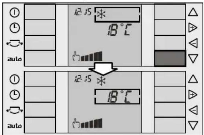 SIEMENS PA 20001 M - Toets "down"  : - 1