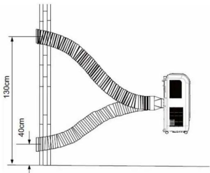 PROLINE GR800 - Installer le tuyau d'évacuation dans un mur - 1