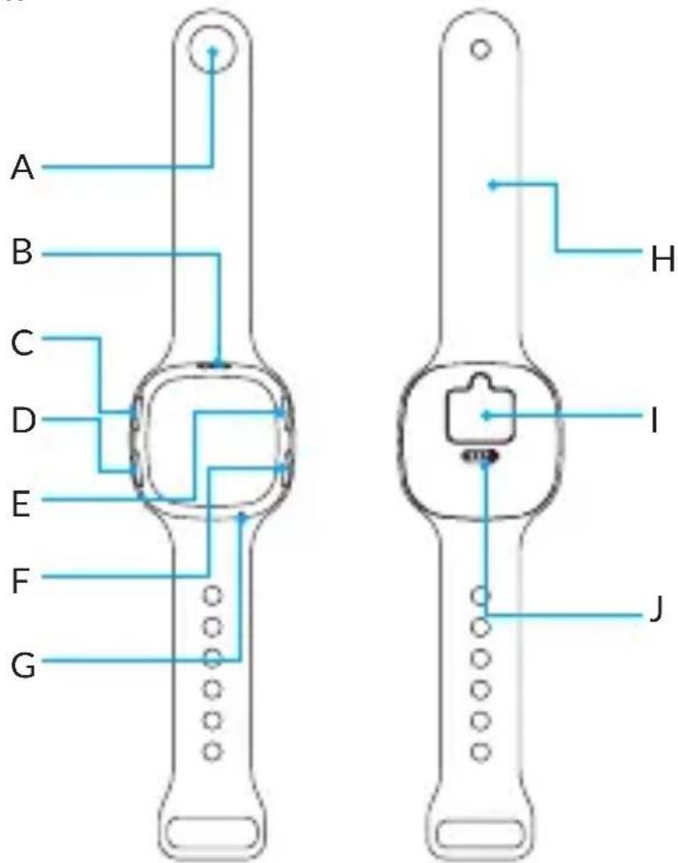 ALCATEL Move Time Track & Talk - Description de la montre - 1