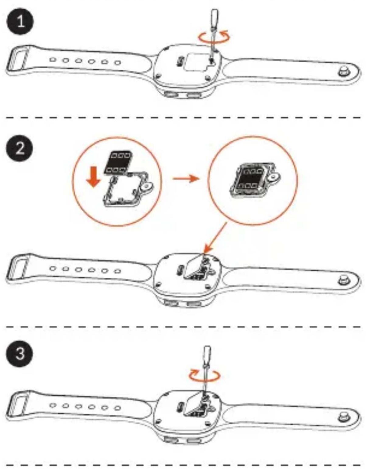 ALCATEL Move Time Track & Talk - Insertion de la nano SIM - 1