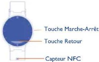 ALCATEL One Touch Watch SM02 - Touches et capteur - 1