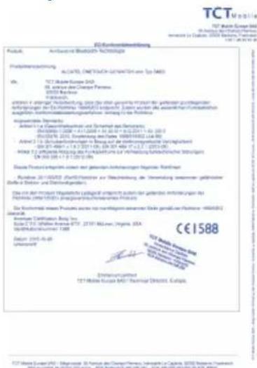 ALCATEL One Touch Go Watch SM03 - - Rechtliche Informationen - 1