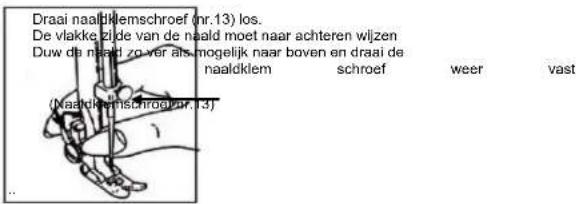TRISTAR SM6001 - Het plaatsen van de naald - 1