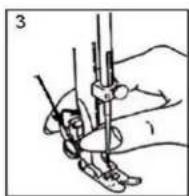 TRISTAR SM6001 - Attaching the presser foot holder - 3