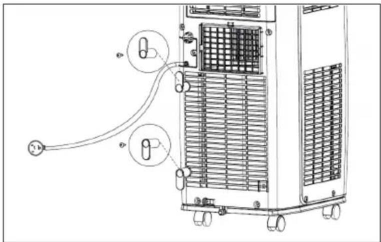 Klarstein New Breeze 9 - So installmenten Sie den Kabelhalter - 1