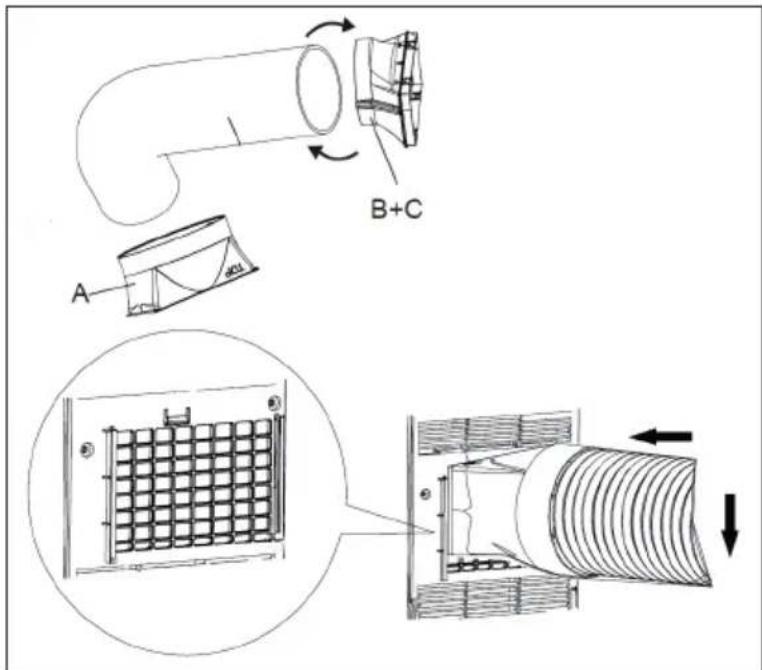 Klarstein New Breeze 9 - Installing the Heat Discharge Pipe - 1