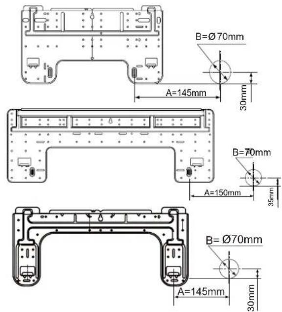HAIER AS18GN3ERA - Lorsque la plate de montage est fixée en premier - 1