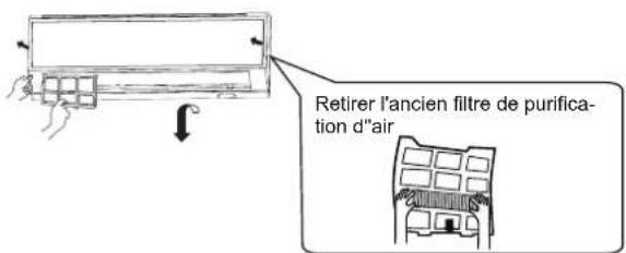 HAIER AS18GN3ERA - Remplacement du filtre de purification d'air - 2