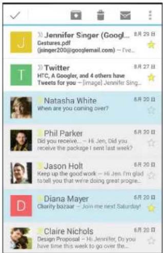 HTC Desire 820G Plus Dual sim - 檢視Gmail收件匣 - 1