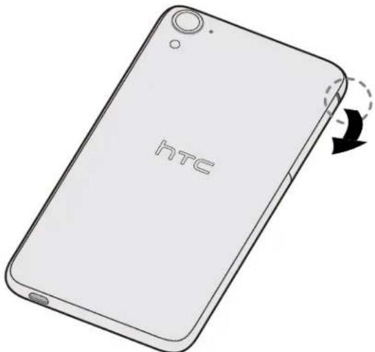 HTC Desire 826 Dual sim - Insérer les cartes nano SIM - 1