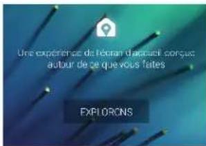 Une expérience de l'écran d'acquait sonçus autour de ce que vous faites EXPLORONS