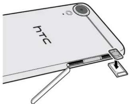 HTC Desire 10 lifestyle - Installation de la carte nano SIM - 3