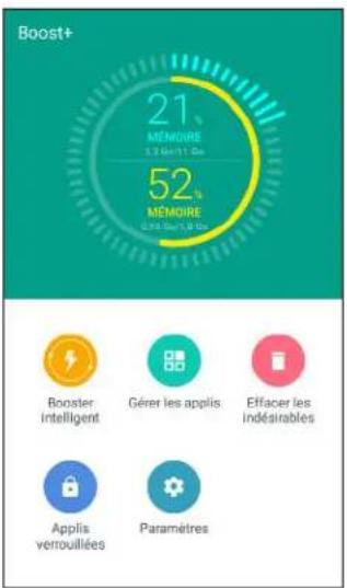 HTC Desire 10 lifestyle - Ce que vous pouvez faire sur l'appli HTC Boost+ - 1