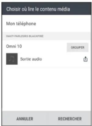 HTC Desire 10 lifestyle - Diffuser de la musique en streaming sur des haut-parleurs compatibles Blackfire - 2