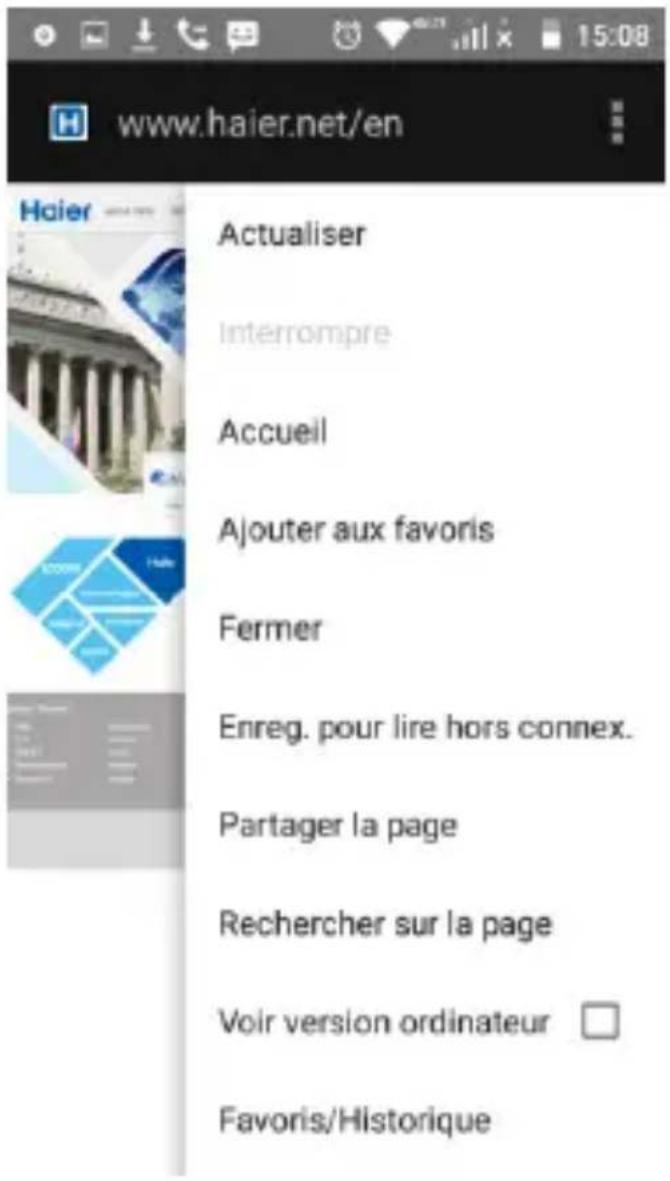 HAIER L52 - Accès internet - 4