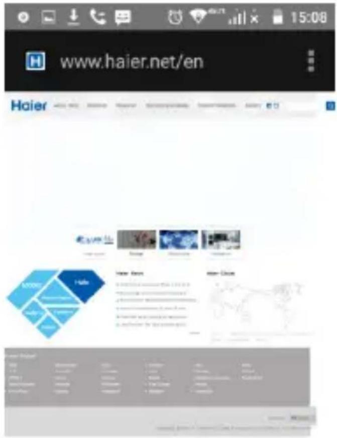 HAIER L52 - Accès internet - 2