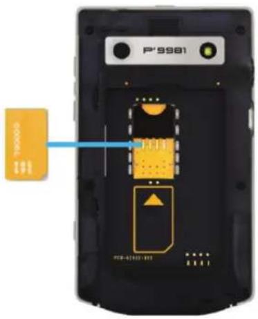 BLACKBERRY Porsche Design P9981 - Insérer la carte SIM - 1
