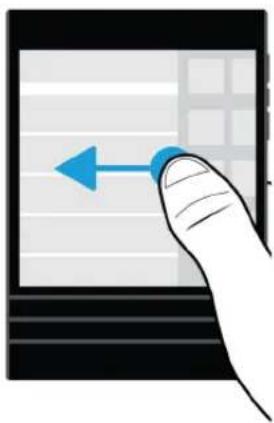 BLACKBERRY Passport 10.3 - Faire défiler l'écran et passer d'un élément à un autre - 2