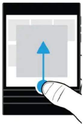 BLACKBERRY Passport 10.3 - Comment returner à l'écran d'accueil? - 1