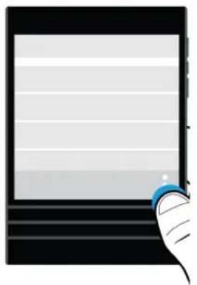 BLACKBERRY Passport 10.3 - Comment acceder au menu? - 1