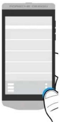 BLACKBERRY Porsche Design P9982 - Afficher les menus - 1