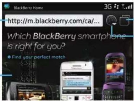 BLACKBERRY Curve 9350 - Le navigateur : aperçu - 1