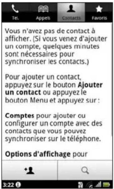 ACER Stream S110 - Gérer vos contacts - 1