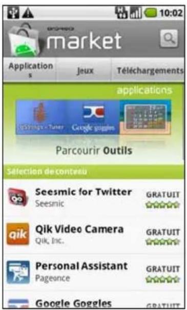 ACER Stream S110 - Android Market - 3