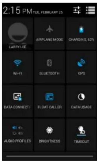 ACER Liquid Z4 Duo - Zone de notification et statut - 2