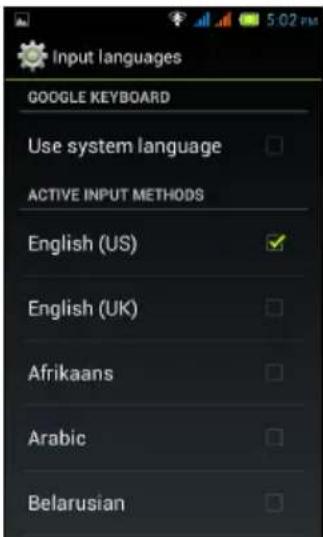 ACER Liquid Z4 Duo - Clavier google - 2