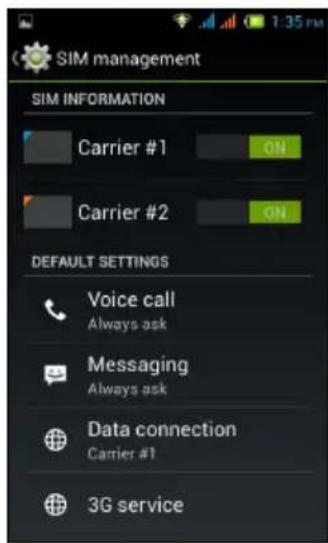 ACER Liquid Z4 Duo - Gestion SIM - 2