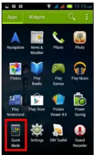 ACER Liquid Z4 Duo - Changer de modes avec mode rapide - 1