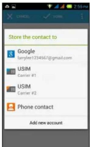 ACER Liquid Z4 Duo - Ajouter contact - 1