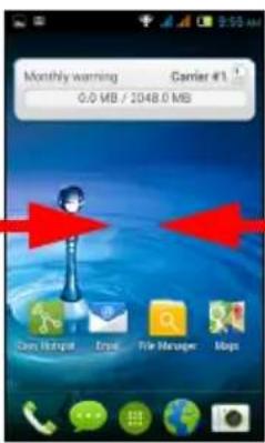 ACER Liquid Z4 Duo - L'écran d'accueil étendu - 2