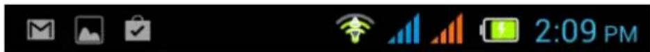 ACER Liquid Z4 Duo - Zone de notification et statut - 1