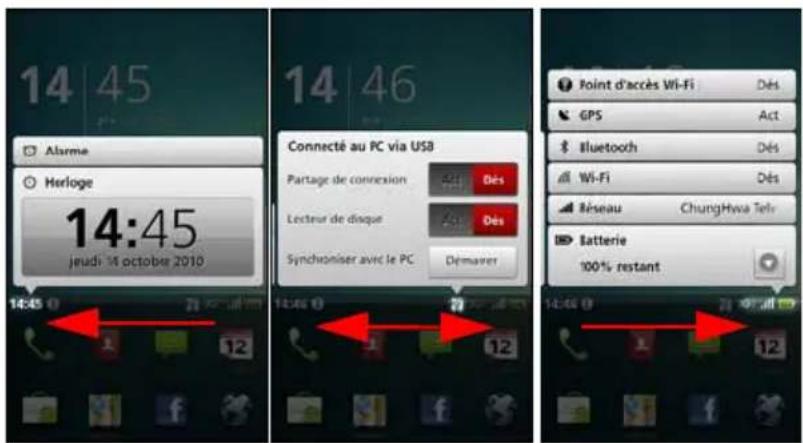 ACER Liquid MT - Zone de notification - 2