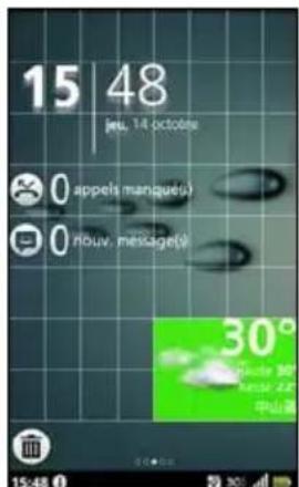 ACER Liquid MT - Ajouter ou supprimer des widgets - 3