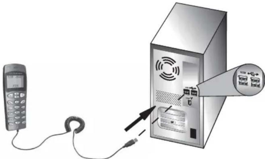 US ROBOTICS USB Internet Phone 9600 - Step Two: Connect your USB Phone - 1