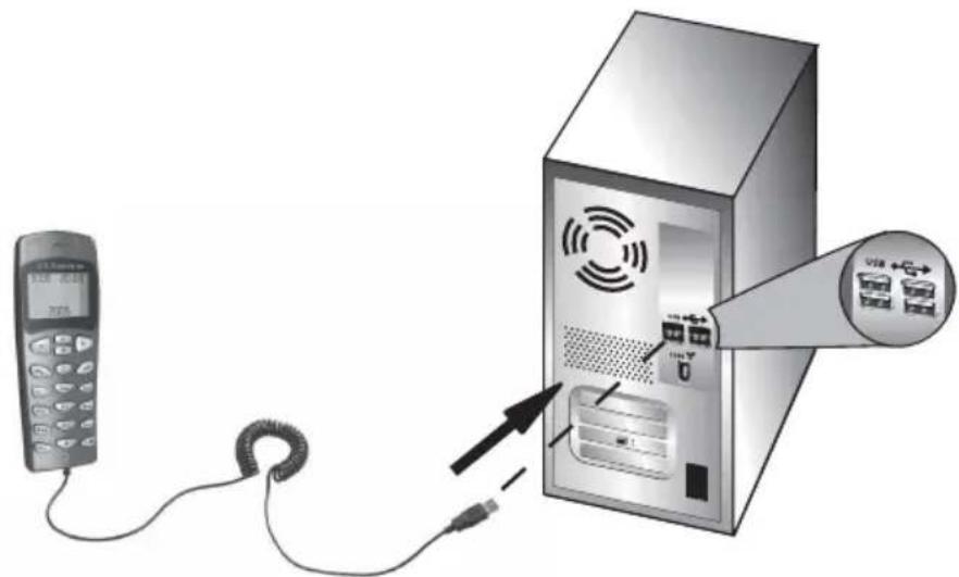 US ROBOTICS USB Internet Phone 9600 - Stap twee: uw USB Phone aansluten - 1
