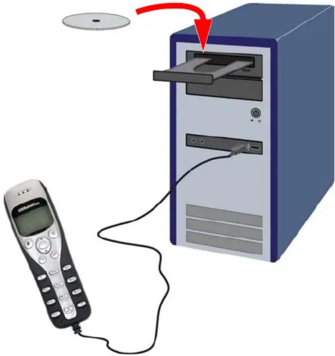 US ROBOTICS USB Internet Phone 9601 - USRobotics Kurulum CD-ROM'unu takin. - 1