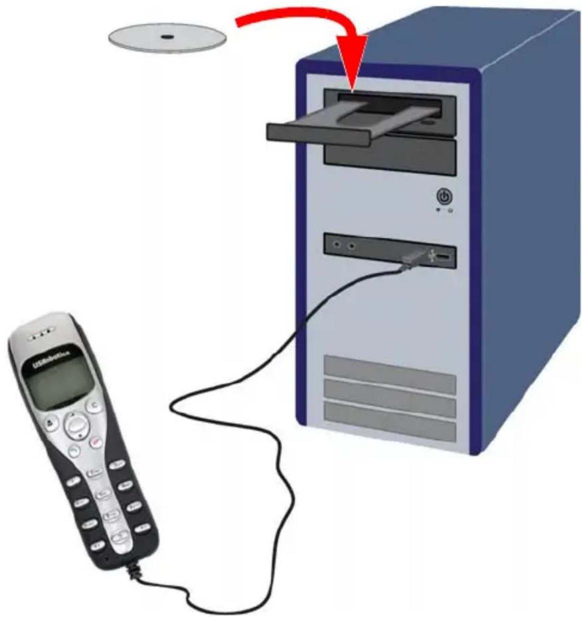 US ROBOTICS USB Internet Phone 9601 - Einlagen der USRobotics Installations-CD-ROM - 1